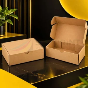 Custom printed postal boxes for secure product packaging