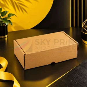 Custom printed postal packaging boxes with branded designs